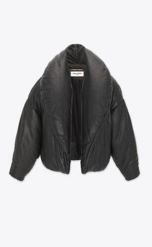 ysl puffer jacket mens|Cassandre Puffer Jacket in Lambskin .